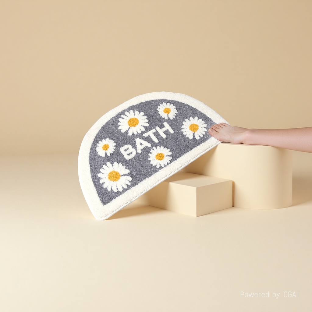 Plush patchwork floor mat, silk ring bottom mat, absorbent floor mat, entrance door floor mat 110010897 Specification image