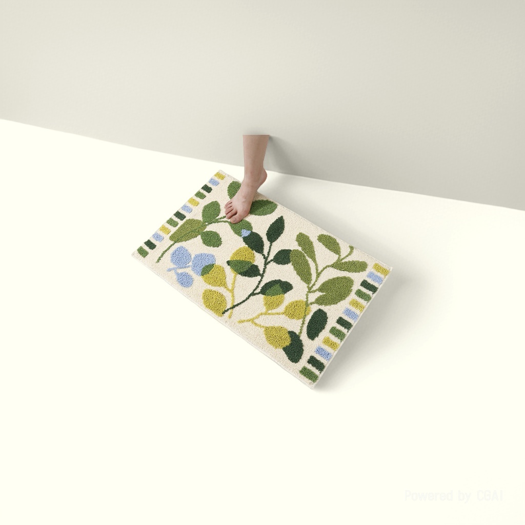 Plush spliced floor mat, silk ring bottom mat, absorbent floor mat, entrance door floor mat 110017491 details Picture