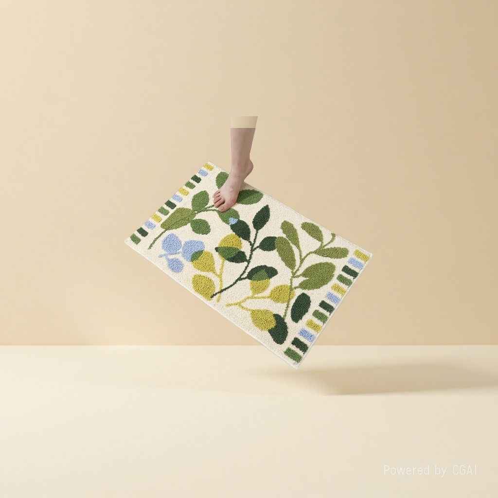 Plush spliced floor mat, silk ring bottom mat, absorbent floor mat, entrance door floor mat 110017491 Specification image