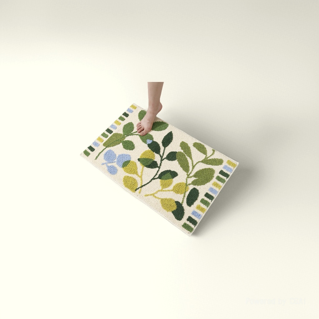 Plush spliced floor mat, silk ring bottom mat, absorbent floor mat, entrance door floor mat 110017491