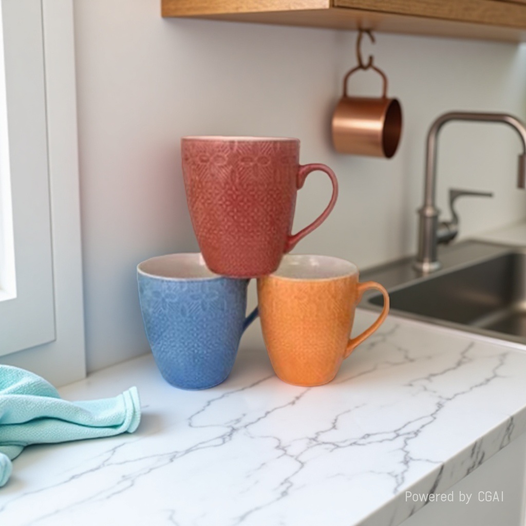 Ceramic cups, mugs, household tea cups, solid-color cups are available for customization details Picture