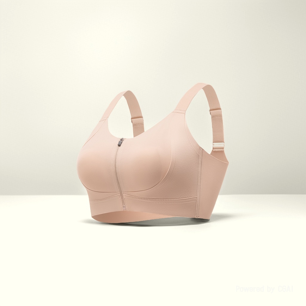 Jelly soft support nude bra 130745555 pic 5