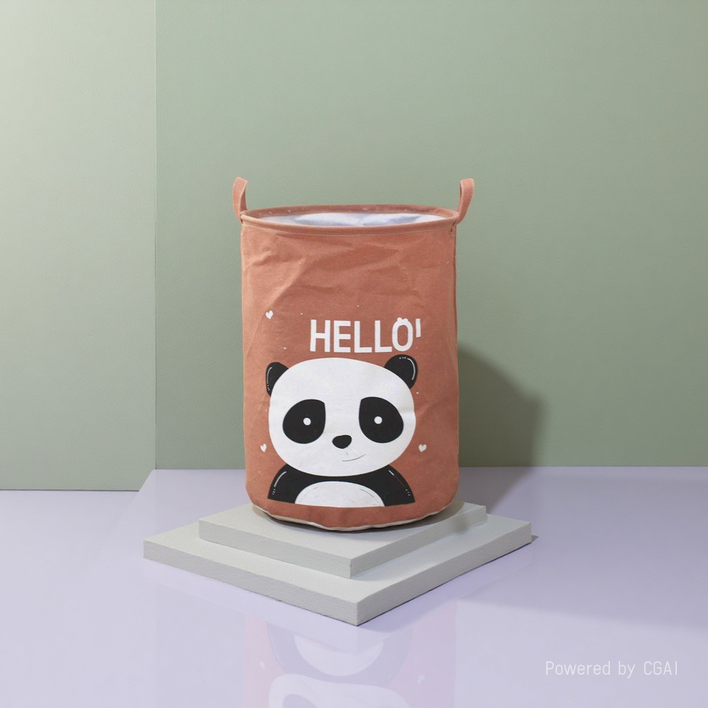 Cartoon thickened canvas dirty clothes basket, large capacity, foldable, ins style wholesale 133646574 Application Scenario