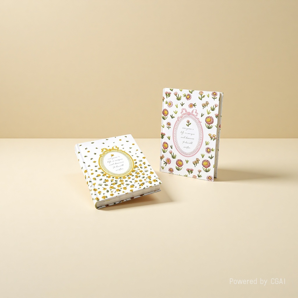 2026 New Color Page Notebook with Fashionable Small Floral Patterns, 32K hardcover Edition, 2689 Application Scenario