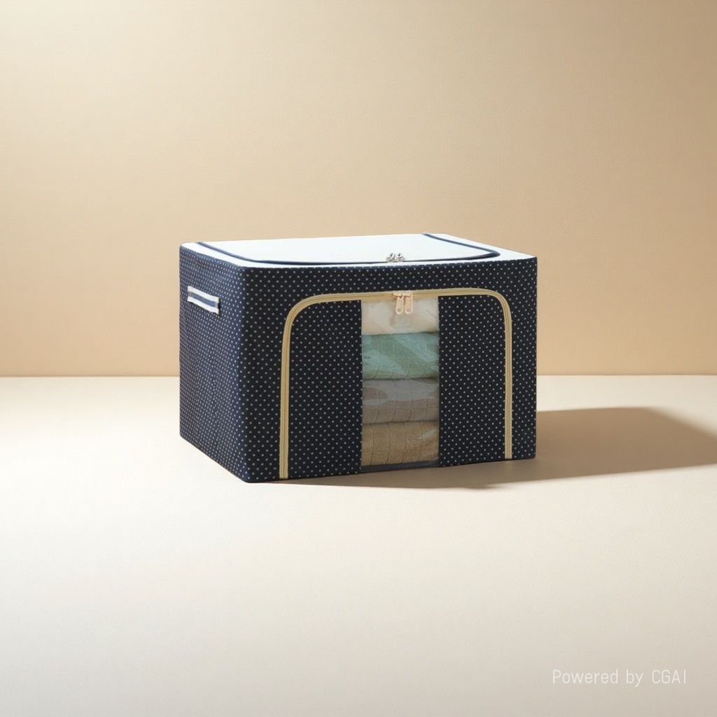 Fabric storage box drawer-type folding storage box, large-capacity dust-proof and breathable fabric storage box drawer-type folding Specification image