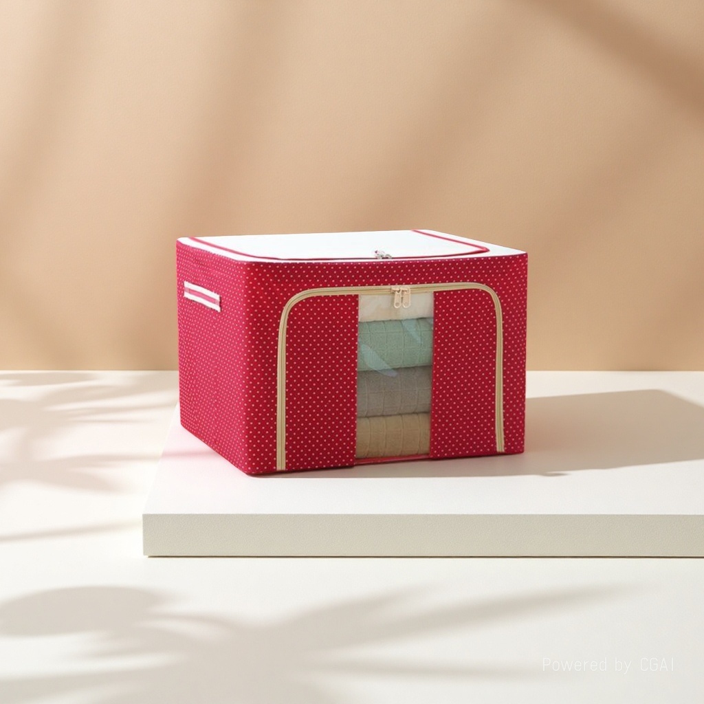Fabric storage box drawer-type folding storage box, large-capacity dust-proof and breathable fabric storage box drawer-type folding Application Scenario
