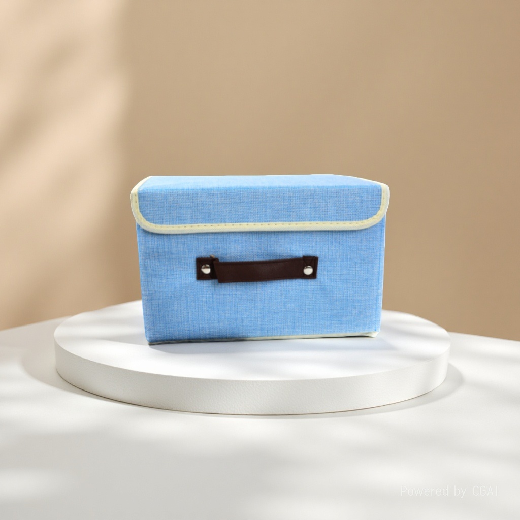 Fabric folding storage box, foldable clothes, sundries, dust-proof storage box, storage supplies, desktop storage box, storage box Application Scenario