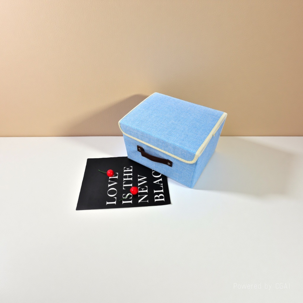 Fabric folding storage box, foldable clothes, sundries, dust-proof storage box, storage supplies, desktop storage box, storage box details Picture