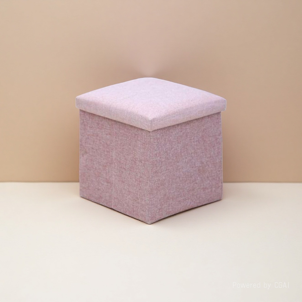 The fabric multi-functional square folding storage stool measures 30*30*30 and is a household stool storage seat Specification image