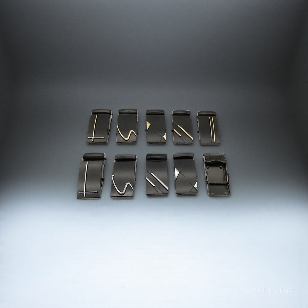 Black metal belt buckle, zinc alloy iron wire buckle, leather head, anti-rust and durable new style details Picture