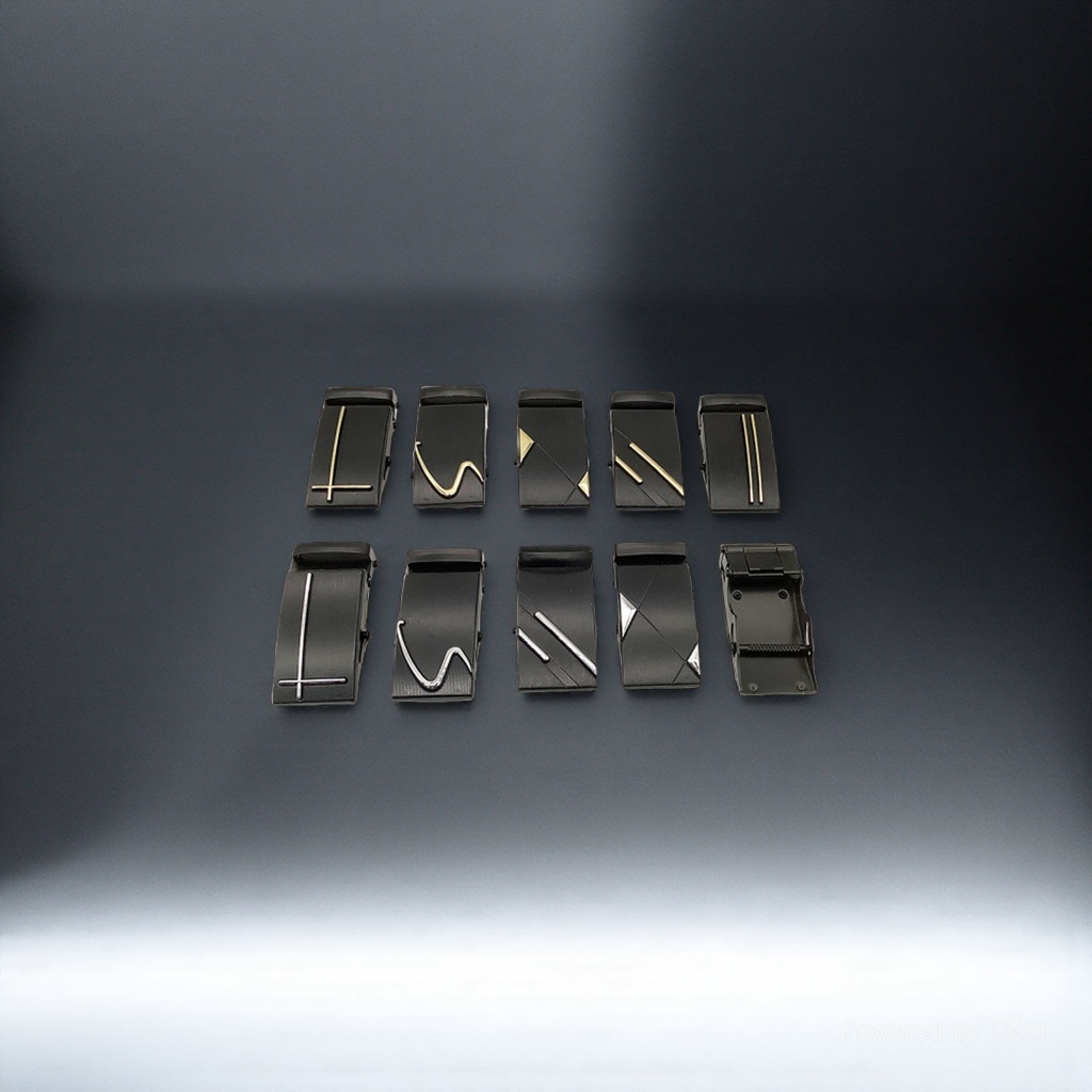 Black metal belt buckle, zinc alloy iron wire buckle, leather head, anti-rust and durable new style