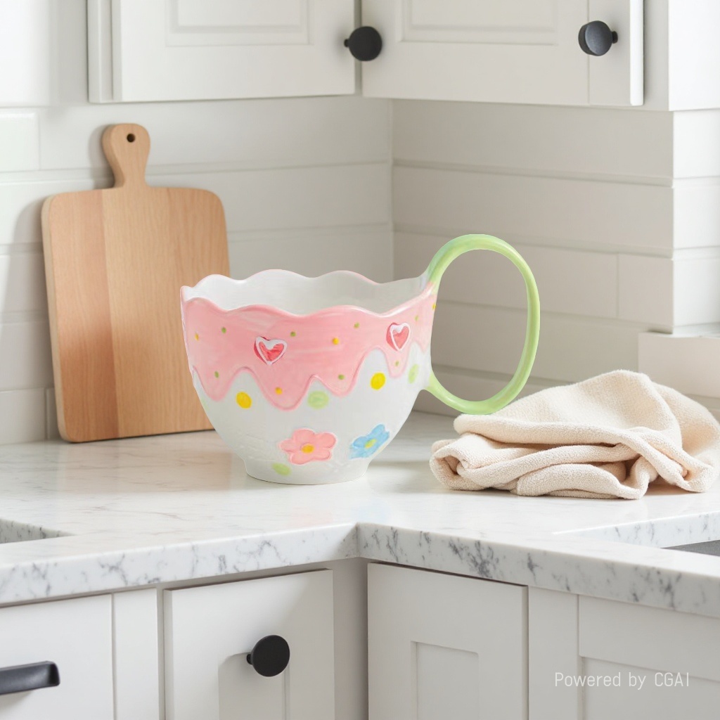 Ceramic cups with simple design, durable and anti-drop for daily use, ceramic water cups, factory direct sales. 162818558 Application Scenario