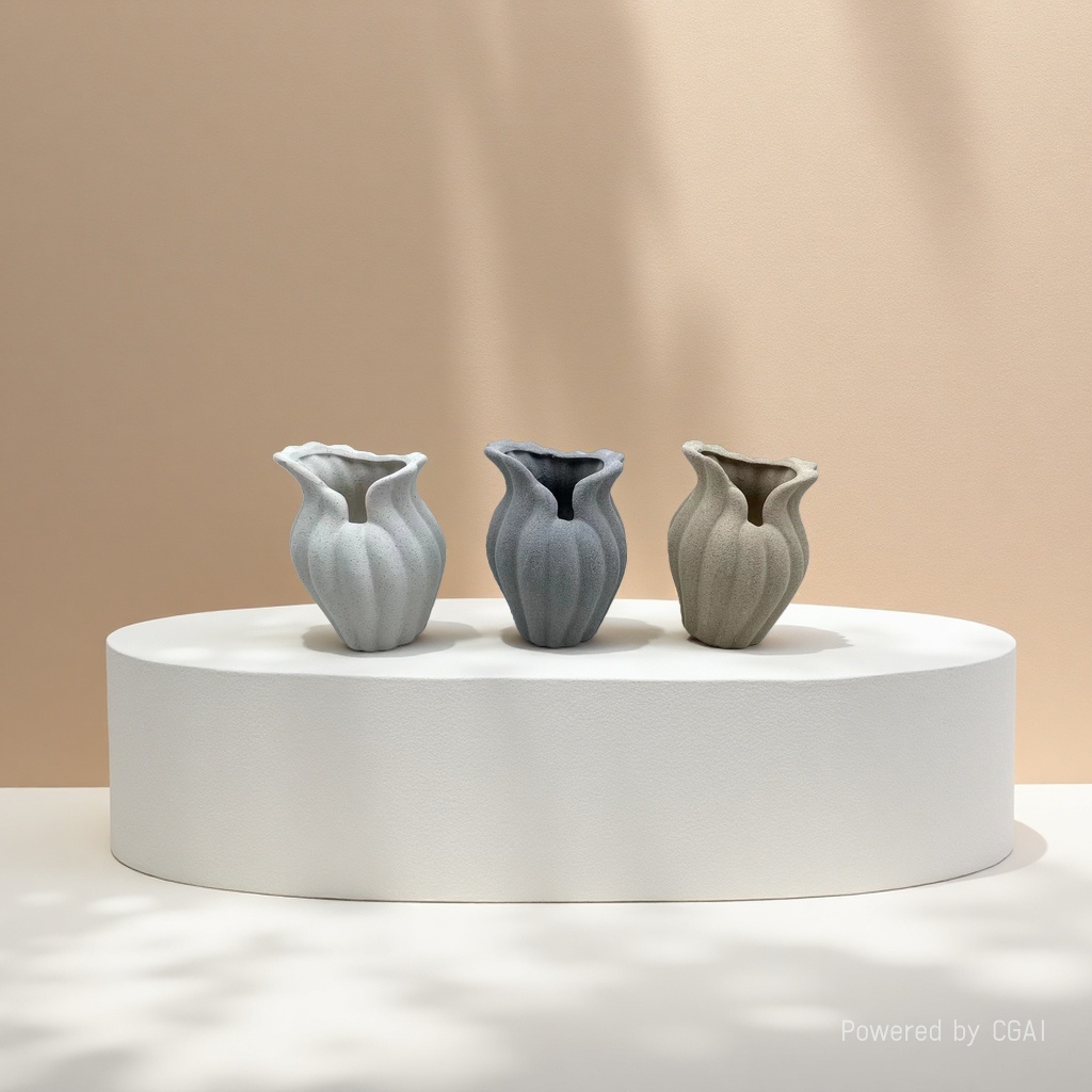 Wabi-sabi style handcrafted sand glaze vase, homestay model room, office, living room, entrance hall, table art flower vase, gift Specification image