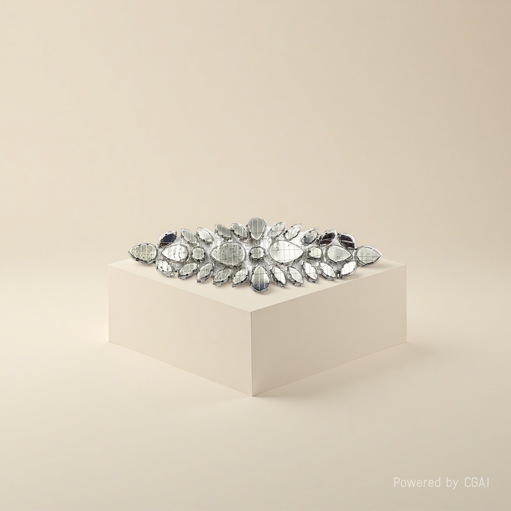 Super sparkling water diamond chain self-adhesive hot melt glue diamond flower DIY jewelry accessories Wedding dress skirt shoulder dress decoration pieces Specification image