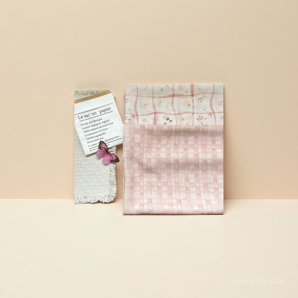 New Chinese-style digital printed fabric with pink checkered floral patterns, brocade cotton fabric, cheongsam, dress, top and Hanfu fabric