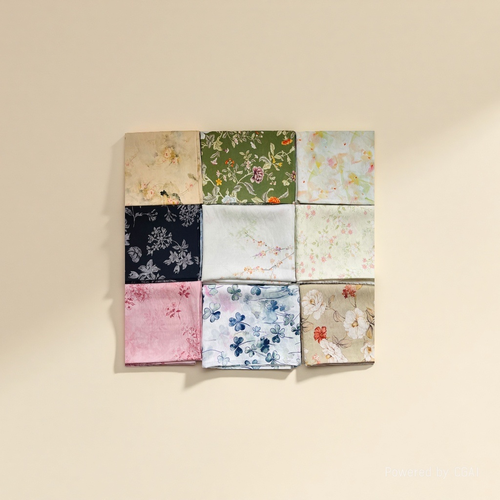 New Chinese-style Tencel linen digital printed fabric, brocade cotton fabric, cheongsam dress, new Chinese-style Hanfu shirt fabric Specification image