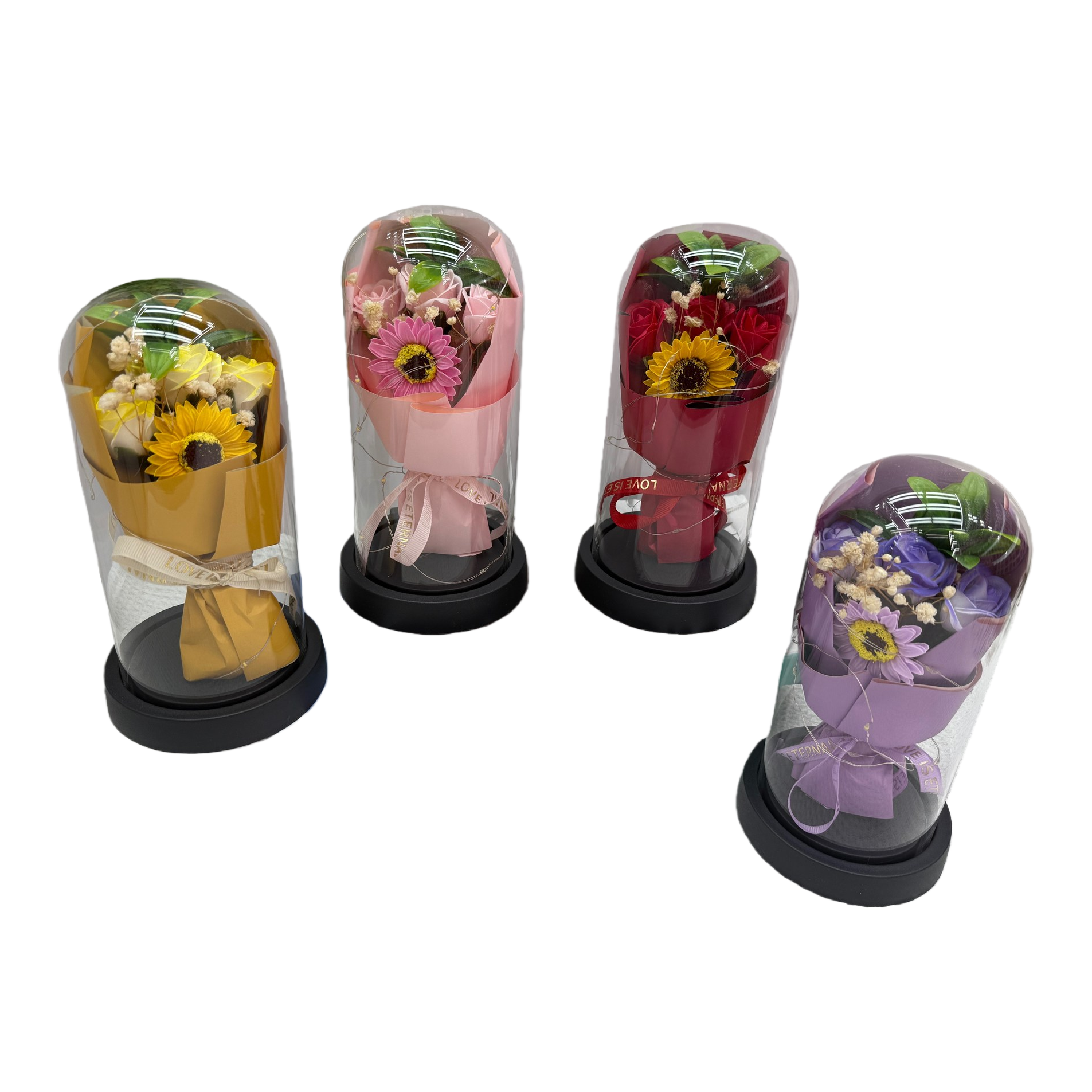 Simulación floral caja regalo rosa floral caja transparente 085738652 Item Picture