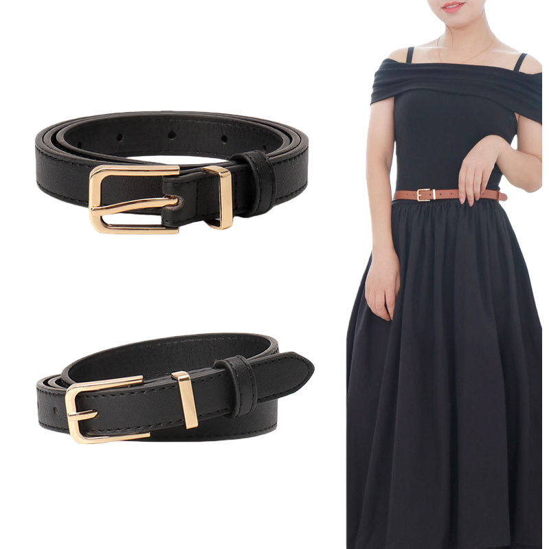 Leather women's fashionable belt, Korean-style versatile jeans for ladies, top layer, cowhide needle buckle belt, factory wholesale Item Picture