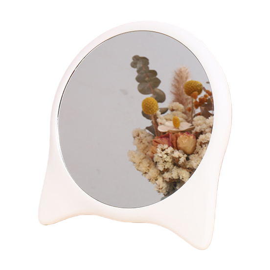 Folding makeup mirror, portable anti-drop mirror, ultra-thin design, simple storage mirror Item Picture