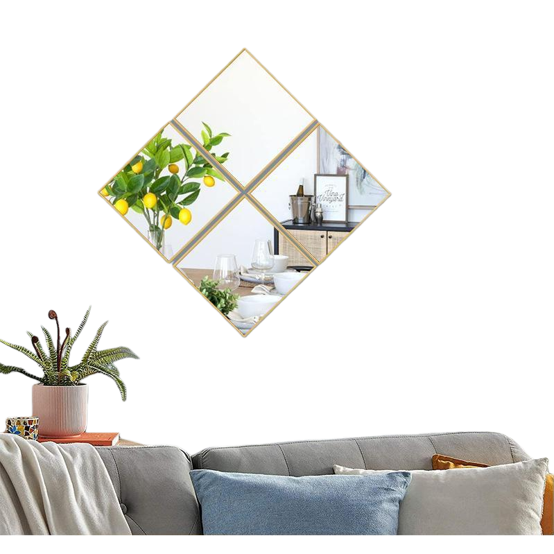 Mosaic entrance mirror set, decorative mirror, bathroom mirror frame Item Picture