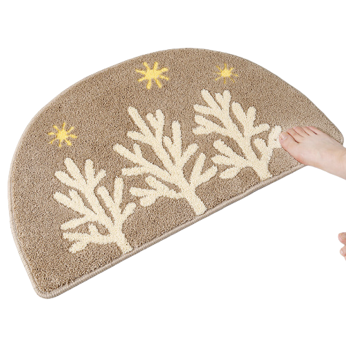Plush patchwork floor mat, silk ring bottom mat, absorbent floor mat, entrance door floor mat 105823406 Item Picture