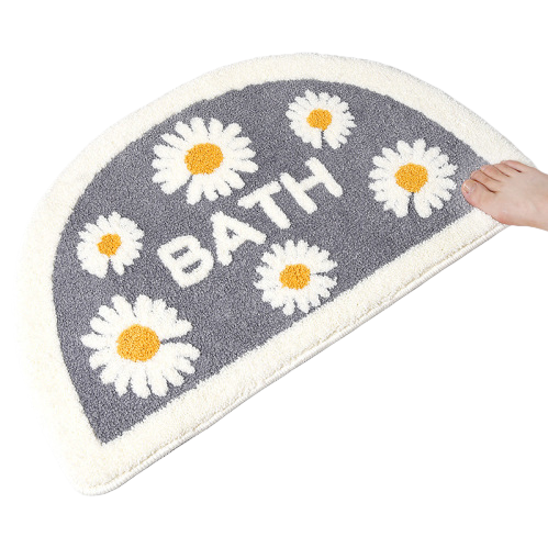 Plush patchwork floor mat, silk ring bottom mat, absorbent floor mat, entrance door floor mat 110010897 Item Picture