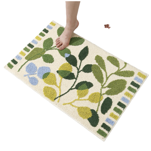 Plush spliced floor mat, silk ring bottom mat, absorbent floor mat, entrance door floor mat 110017491 Item Picture
