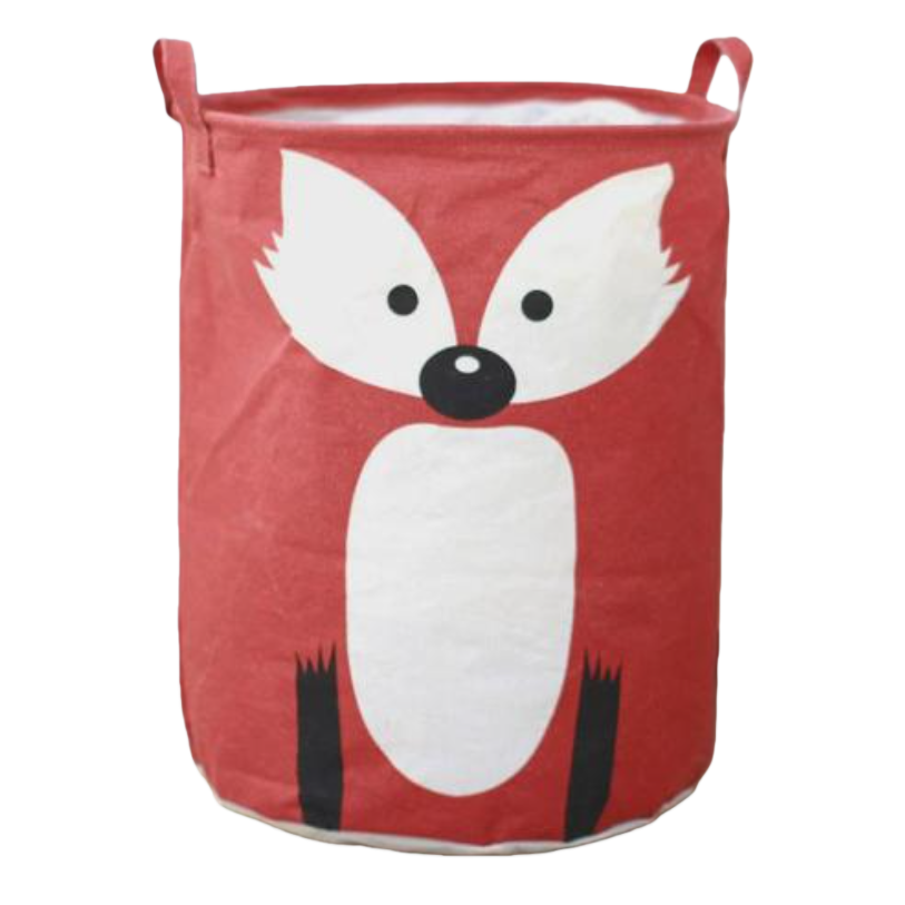 Cartoon thickened canvas dirty clothes basket, large capacity, foldable, ins style wholesale 133646574 Item Picture