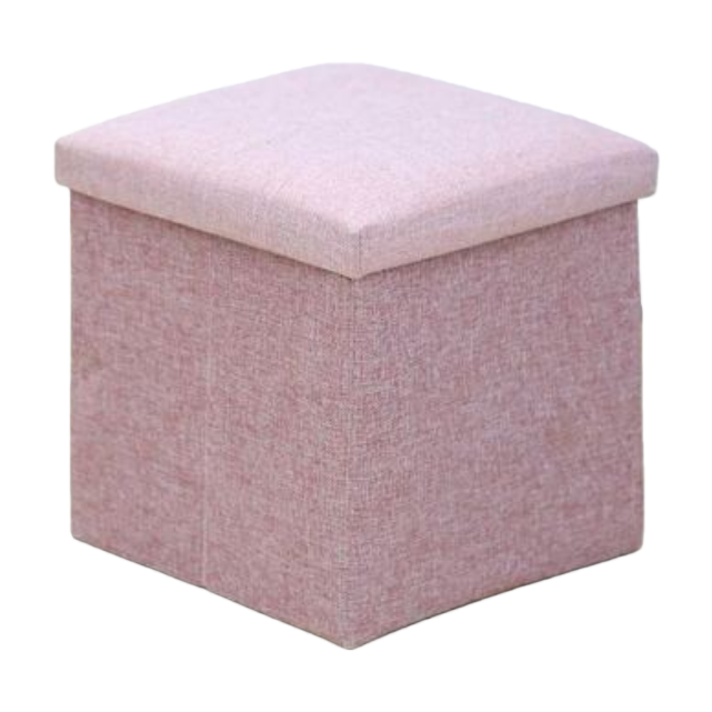 The fabric multi-functional square folding storage stool measures 30*30*30 and is a household stool storage seat Item Picture