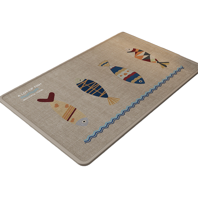 2026 New plush patchwork combination floor mat, diatom mud hard cushion carpet, soft and anti-slip. 163317653 Item Picture