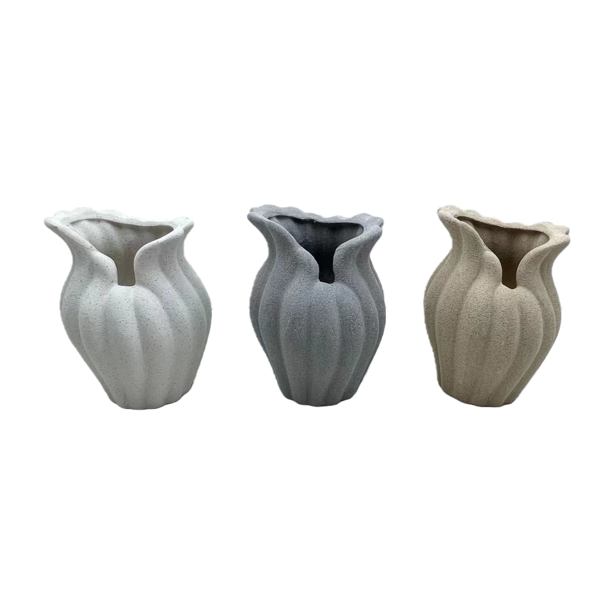 Wabi-sabi style handcrafted sand glaze vase, homestay model room, office, living room, entrance hall, table art flower vase, gift Item Picture