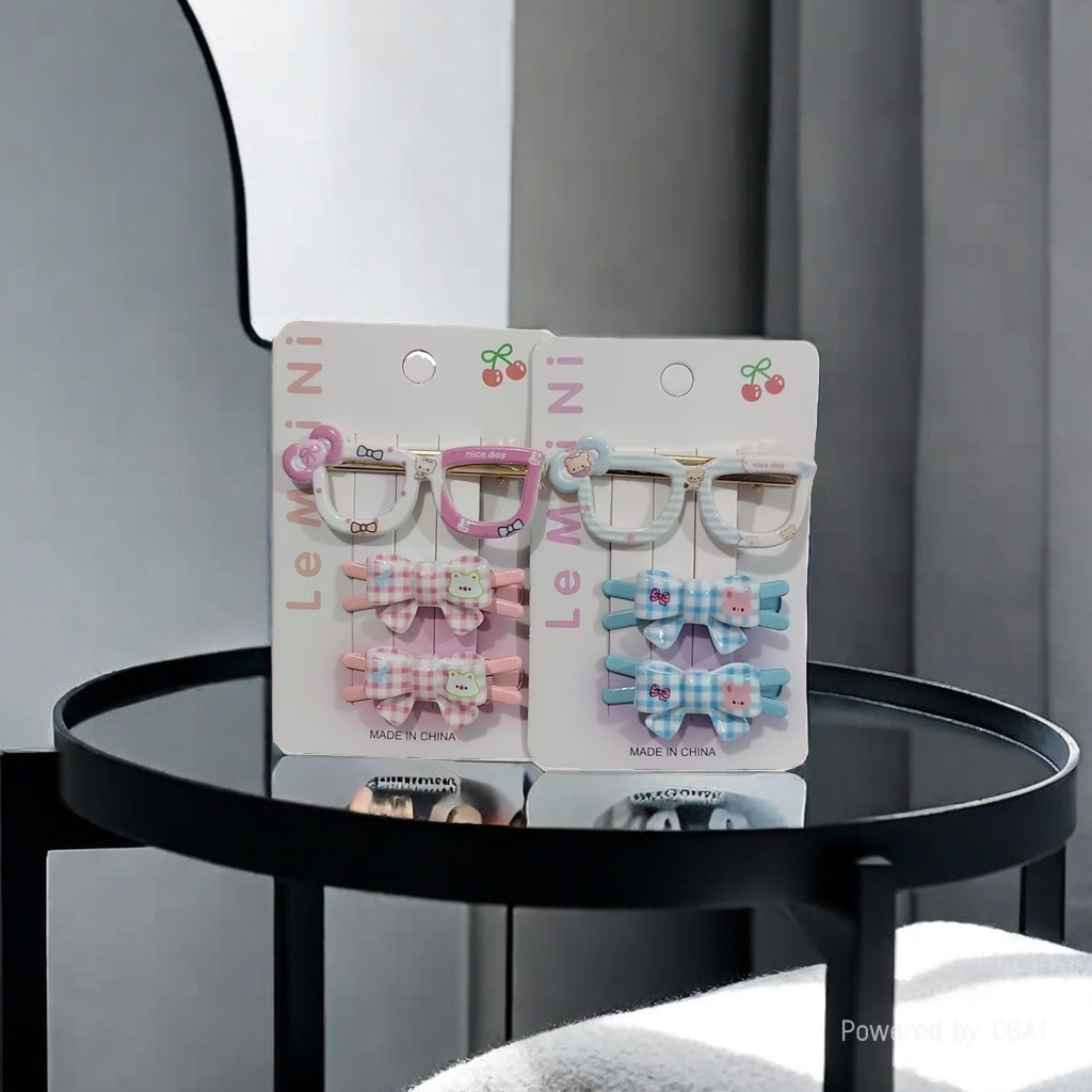 New cute glasses, frame hair clips, sweet and girlish, versatile and practical, a perfect hair styling tool and headwear Application Scenario