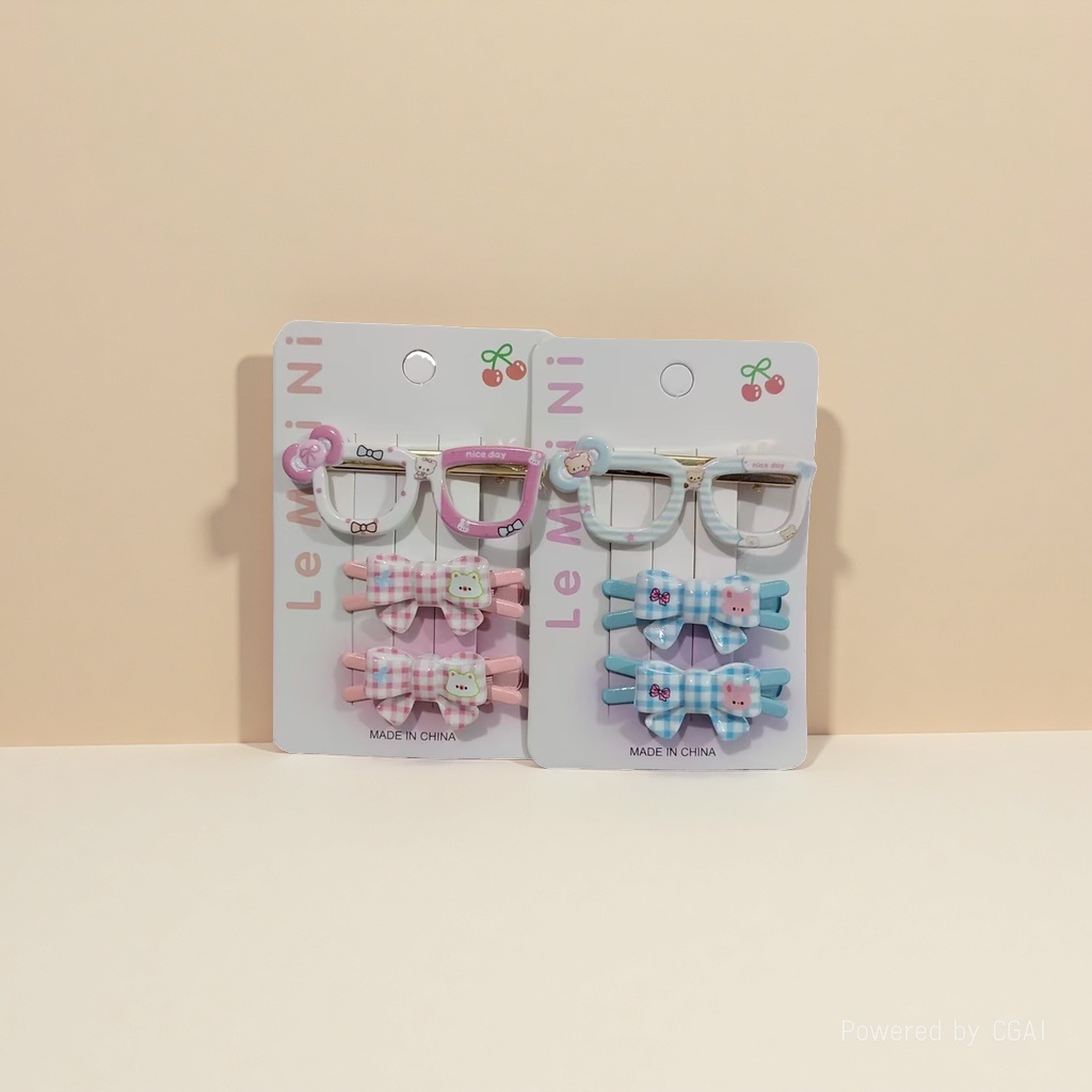 New cute glasses, frame hair clips, sweet and girlish, versatile and practical, a perfect hair styling tool and headwear