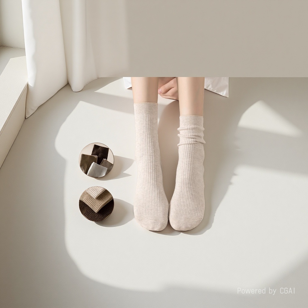Bingbing Dui Dui Women's candy-colored mid-calf summer thin sequined socks 090920522 Application Scenario