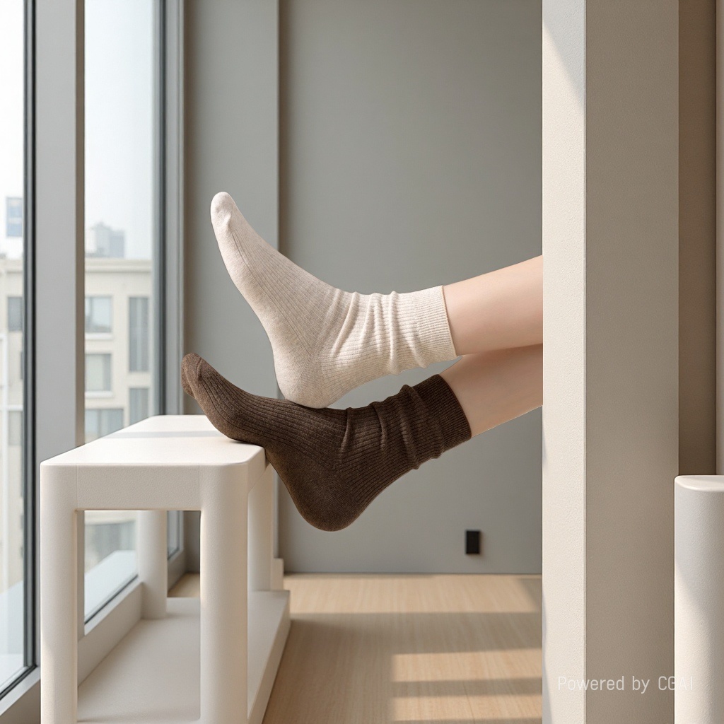 Candy-colored women's socks, mid-calf, ice-cold pile socks, summer thin sequined socks, boneless seam, straight calf, Maillard