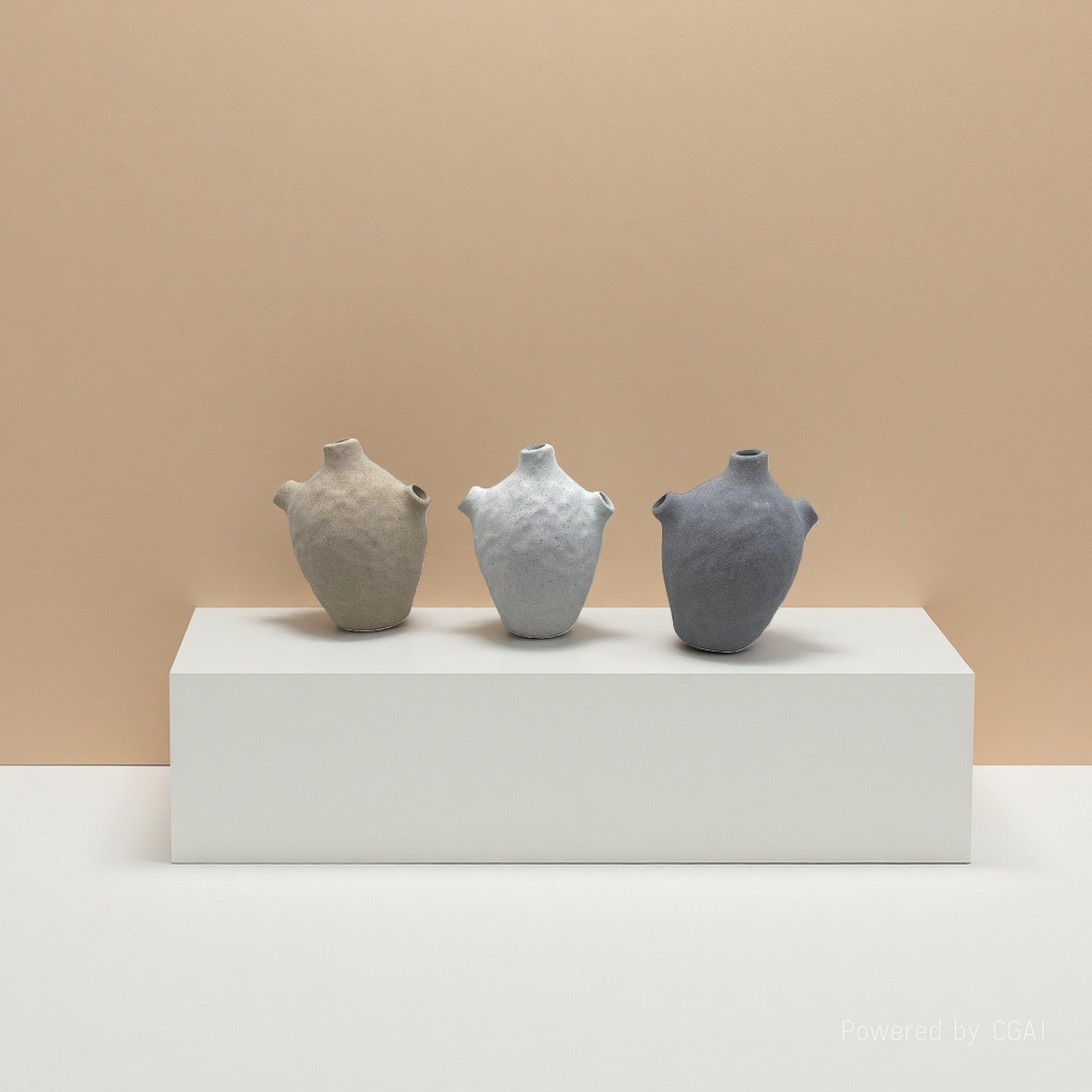 Nordy-style artistic and creative ceramic sand glaze vases, living room model room decoration, flower POTS for water cultivation, foreign trade export
