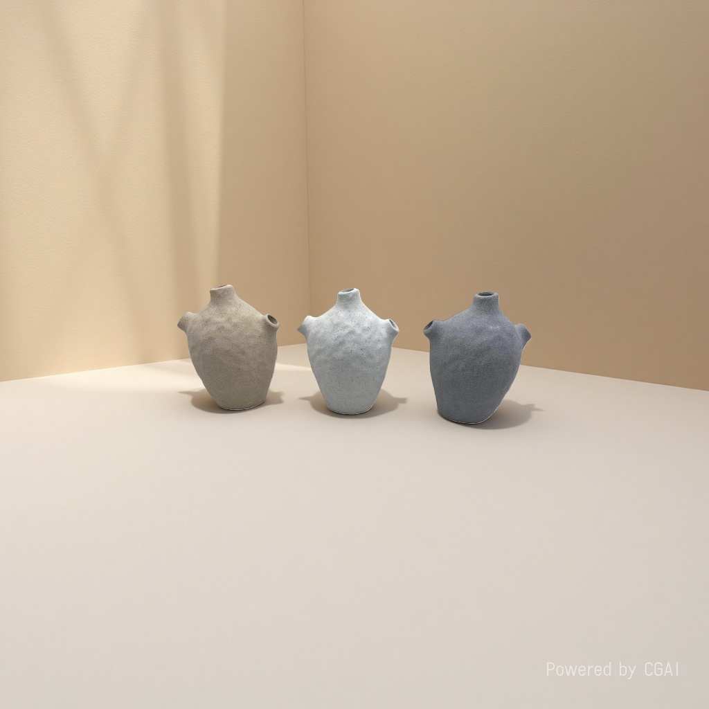 Nordy-style artistic and creative ceramic sand glaze vases, living room model room decoration, flower POTS for water cultivation, foreign trade export Specification image