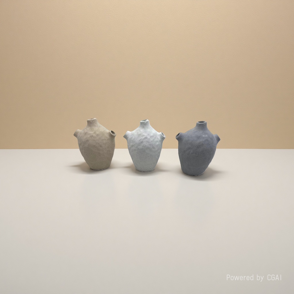 Nordy-style artistic and creative ceramic sand glaze vases, living room model room decoration, flower POTS for water cultivation, foreign trade export details Picture