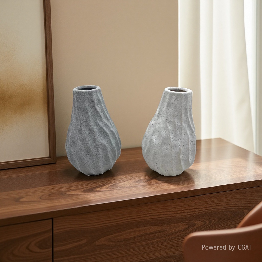Creative flower arrangement decorative items, light luxury ornaments, modern and simple wabi-sabi ceramic sand glaze vases, high-end tabletop wholesale Application Scenario