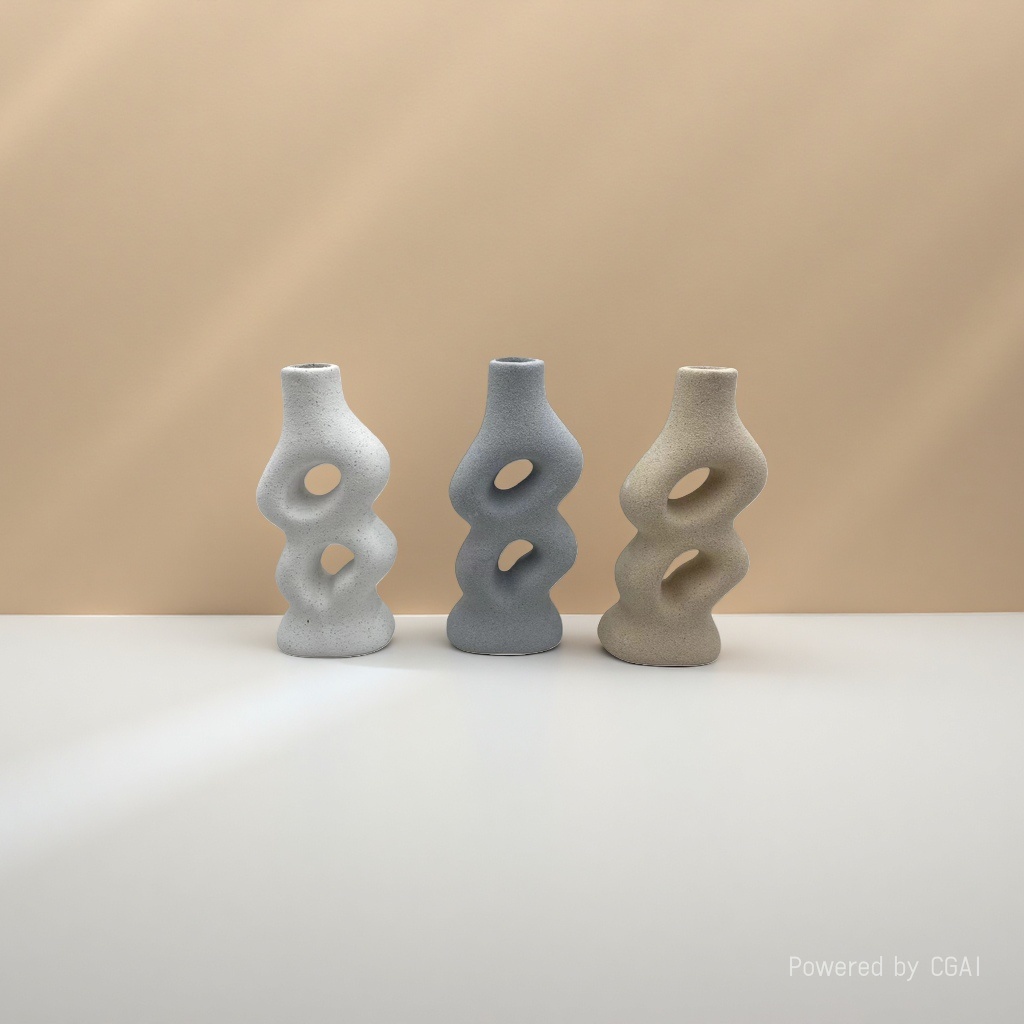Ceramic high-end sand-glazed vase, small household living room, entrance hall, TV cabinet, Wabi-sabi decorative item, vase Application Scenario