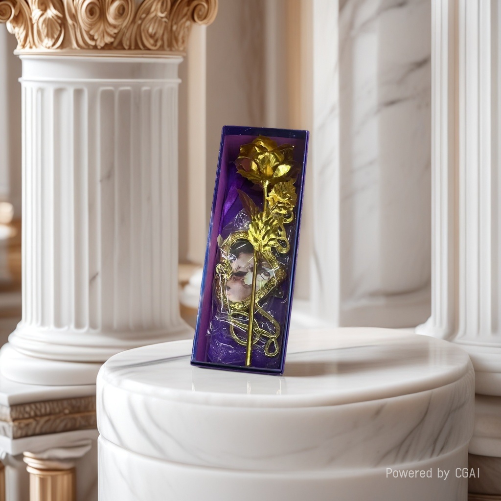 Artificial flower gift box