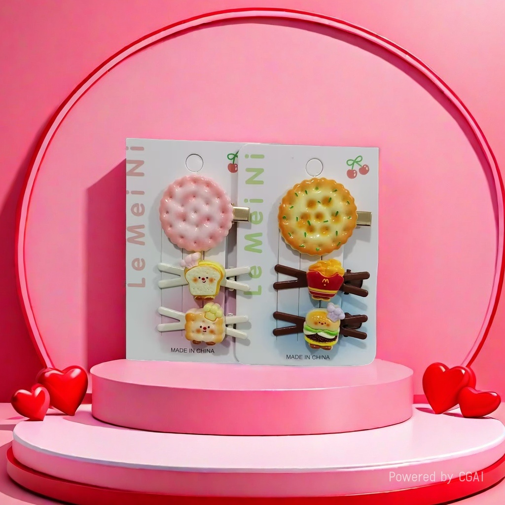 Korean-style hairpins, women's fashion set, high-end hairpins, barcode hair accessories, headwear, side bangs clips Application Scenario