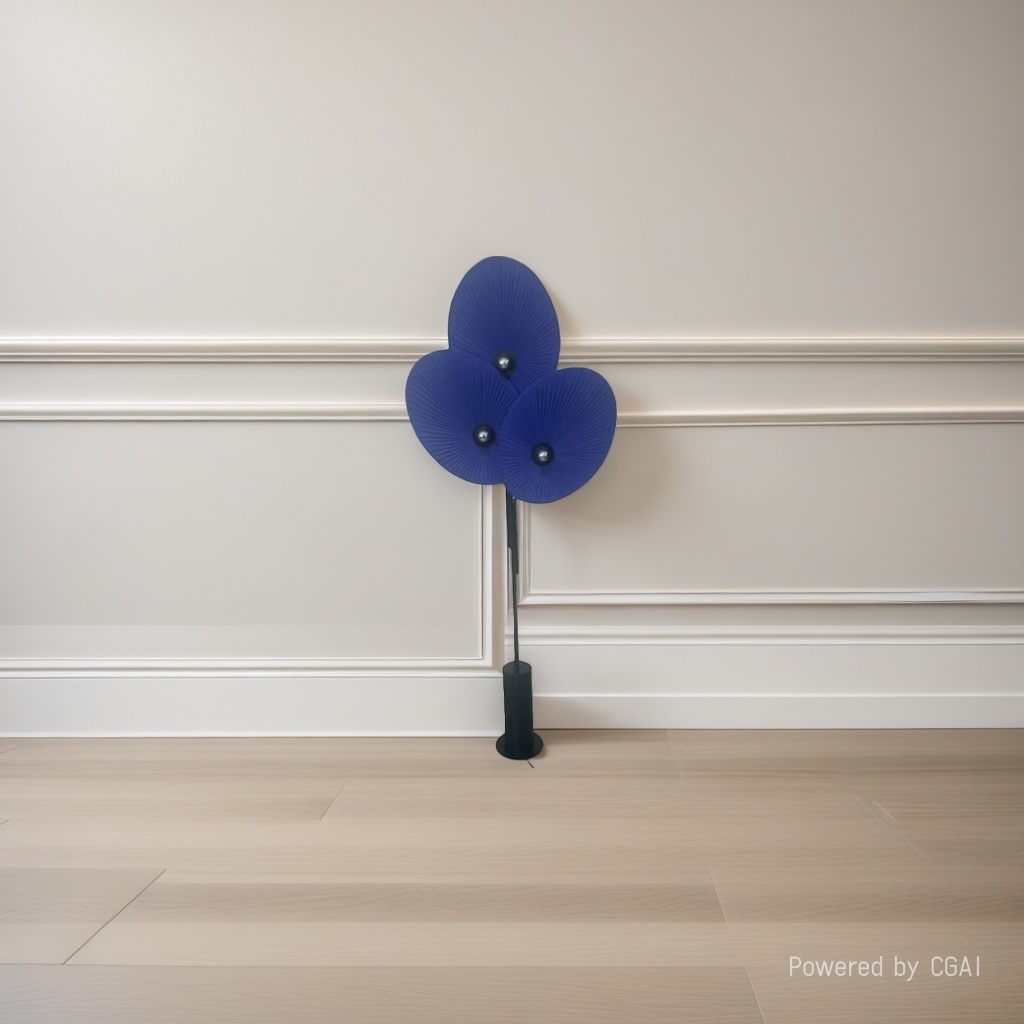 Creative vertical blue home fashion multi-functional sunset lamp, floor lamp, eye-protecting table lamp, home study lighting details Picture