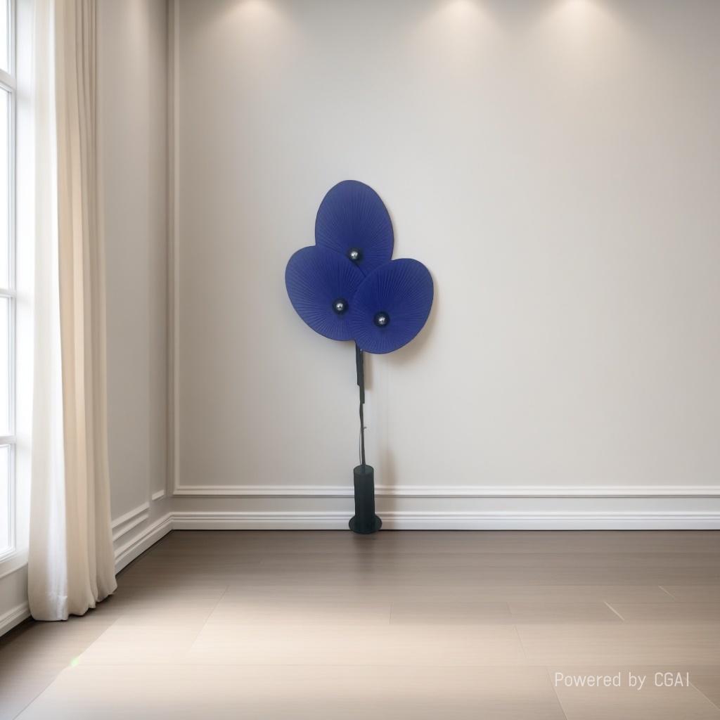 Creative vertical blue home fashion multi-functional sunset lamp, floor lamp, eye-protecting table lamp, home study lighting Specification image