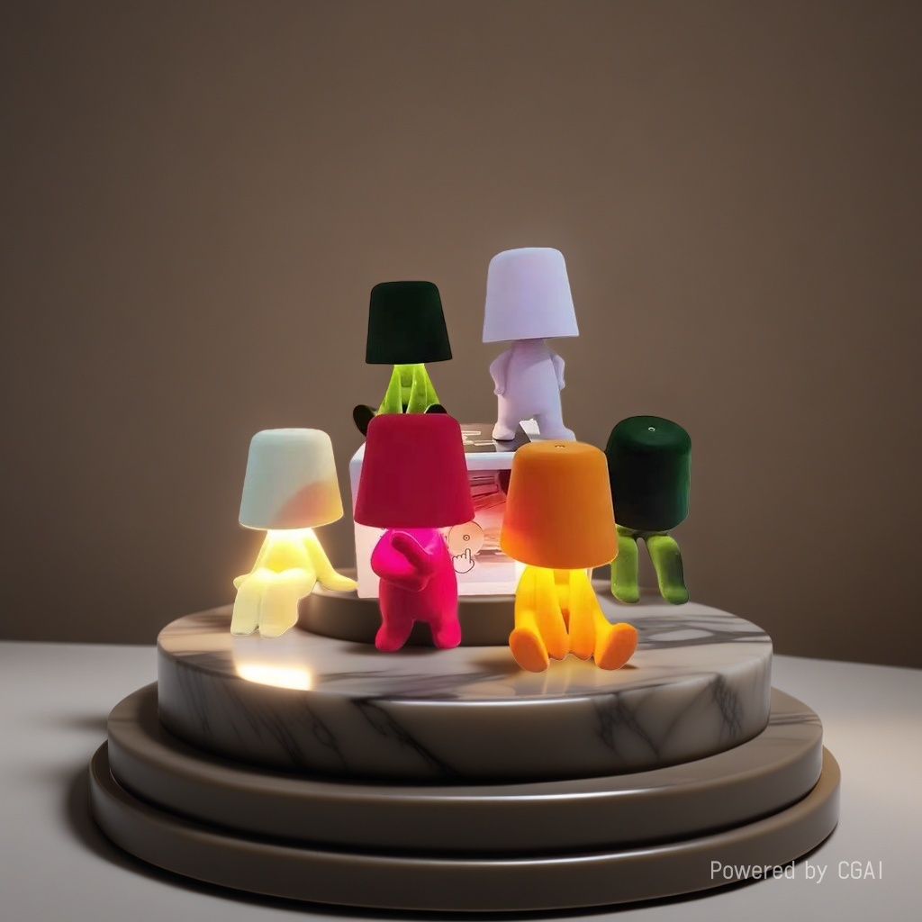 Creative desk lamps with colorful cartoon designs, best-selling high-end night lights and ambient lights details Picture