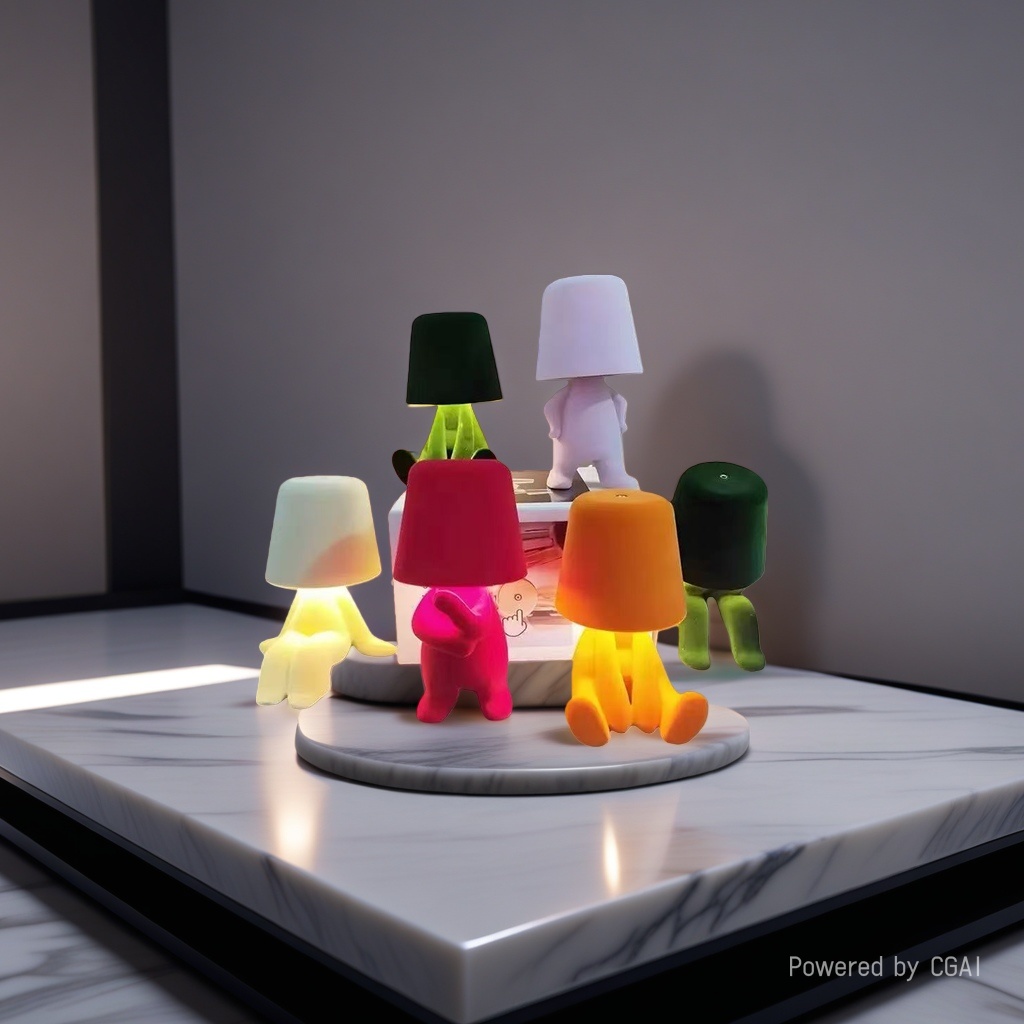 Creative desk lamps with colorful cartoon designs, best-selling high-end night lights and ambient lights Application Scenario