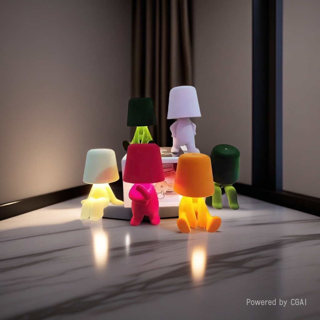Creative desk lamps with colorful cartoon designs, best-selling high-end night lights and ambient lights