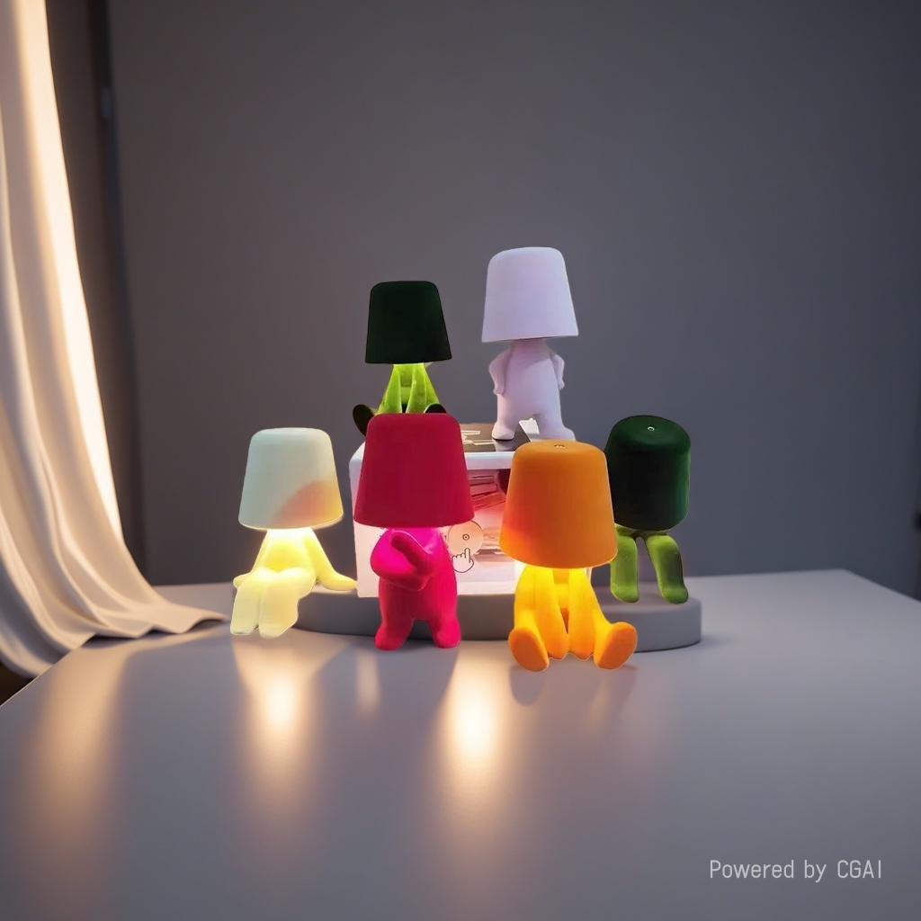 Creative desk lamps with colorful cartoon designs, best-selling high-end night lights and ambient lights Specification image