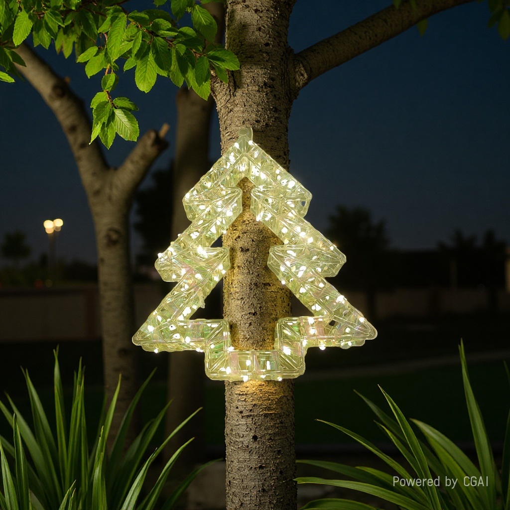 led copper wire lights, outdoor Christmas decorative lights, male and female light strings, shopping mall atmosphere lights, and illuminated Christmas trees Specification image