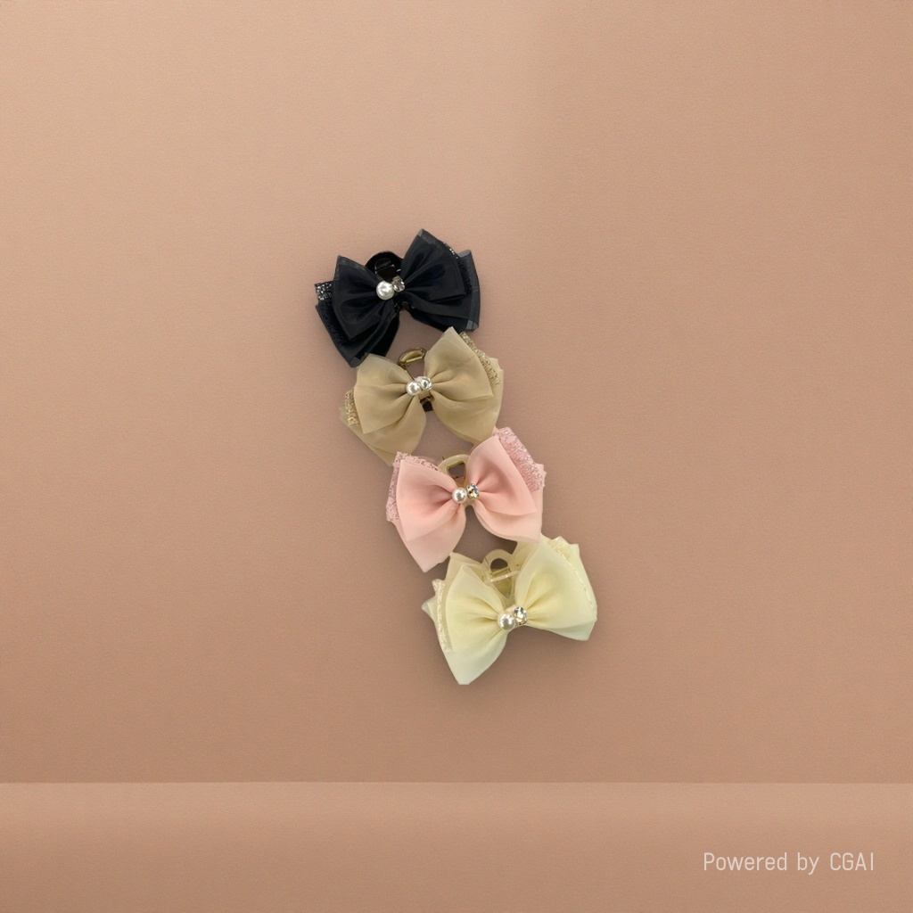 Super fairy mesh bow clip for women 2026 new style, exquisite water diamond style hair clip at the back of the head, shark clip for summer